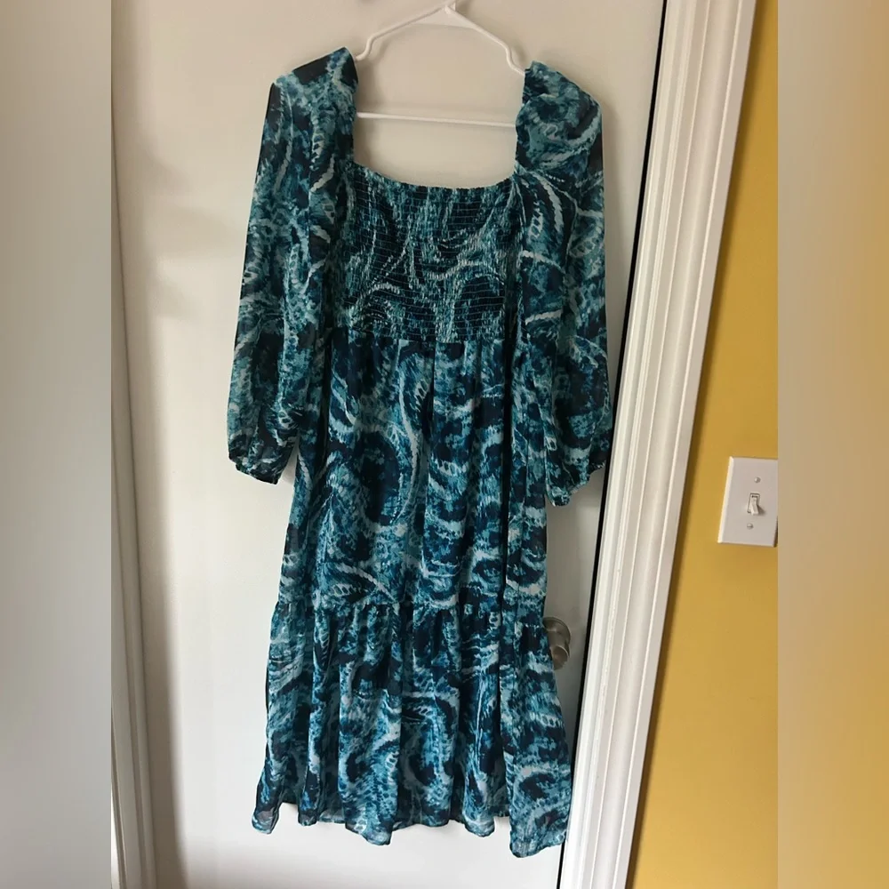 Tash  & Sophie women’s dress black / blue/ med - Picture 4 of 6